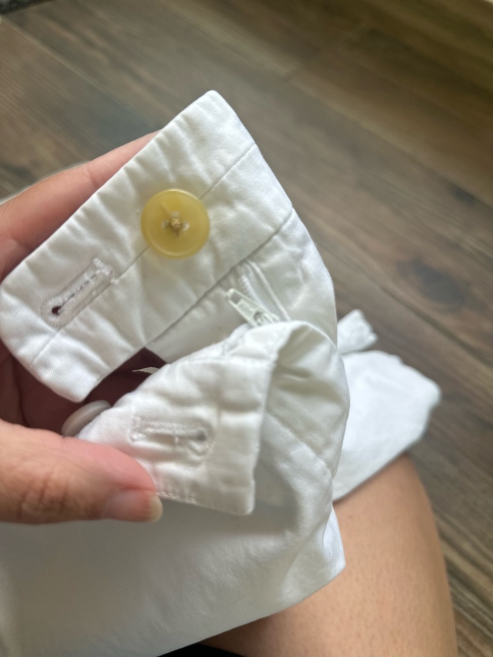 Talbots The Perfect Shorts White Mid-Length Pull-On Bermuda Shorts - Picture 11 of 12